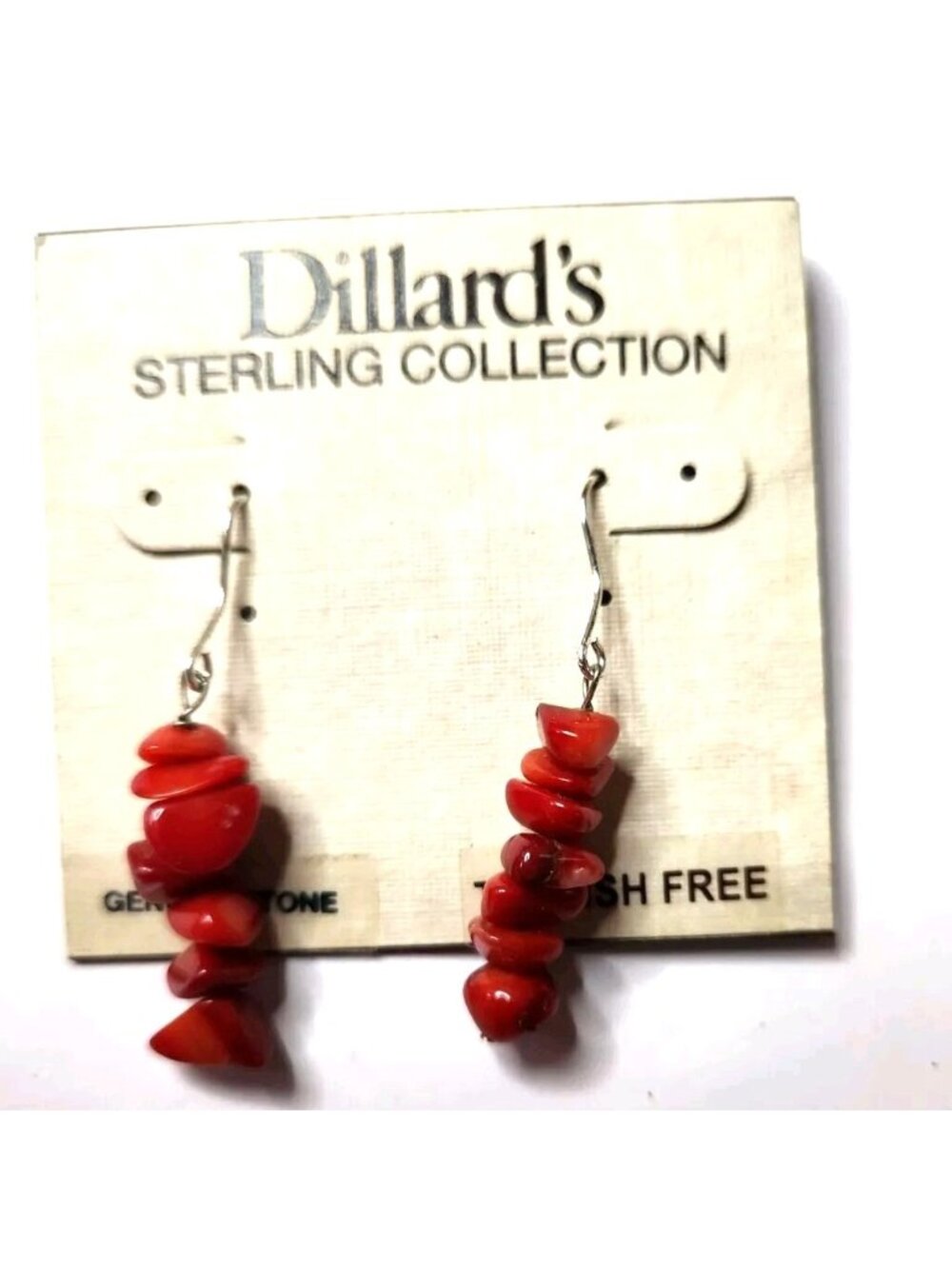 Earrings Red Dangle Drop western career office womens jewelry Dillards